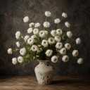 6 Pcs Faux Silk Peony Artificial Flowers, 27" Fake Silk Peonies Flowers for Vase, Bulk Fake Peonies Branches with Stems for Wedding Bouquets Centerpieces Office Decor DIY Arrangements, White