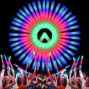 107 PCS LED Foam Glow Sticks Bulk, Glow in the Dark Party Supplies with 3 Modes Colorful Flashing, Neon Party Favors for Birthday, Wedding, Carnival, Concert, New Year