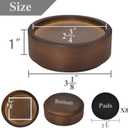 Sopicoz Wood Bed Risers, Heavy Duty Wood Blocks, 1 inch Stackable to 2 inch 3 inch 4 inch High, Furniture Risers for Couch Sofa Cabinet Ottoman End Table (4pcs Round)
