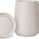 Simple Modern Voyager Signature Mug | Travel Coffee Tumbler with 360 Lid and Handle | Ceramic-Lined Insulated Stainless Steel Iced Cold Brew Cup | 12oz, Almond Birch