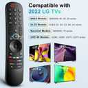 Voice Remote Replacement for LG Smart TV, for Magic Remote MR22GN with Pointer and Voice Function,for LG 2022 OLED QNED NanoCell UHD 4K 8K Smart TV