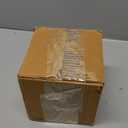 Country Chic Modern Farmhouse Tissue Box Holder, Decorative Metal Tissue Cover, Rustic Square White Style (Upright)