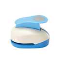 Heart Punch 2-inch Craft Lever Punch Circular Cutter Tool Circle Hole Punch Handmade Paper Craft Lever Punches for Paper Crafts DIY Handmade Crafting Blue 