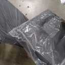 Comhoma Recliner Chair PU Leather Rocking Sofa with Heated Massage, Black