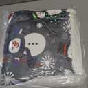 PAVILIA Premium Christmas Sherpa Throw Blanket, 50x60, Grey Snowman Cozy Fleece Holiday Blanket, Reversible Plush Winter Throw for Couch & Bed, Ultra Soft Warm