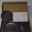 NearMoon Standing Paper Towel Holder, Kitchen Paper Towel Tissue Holder- for Bathroom Countertop, Standard or Jumbo-Sized Roll Paper (with Stainless Steel Base, Chrome Finish)