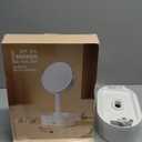 SANYCASA Makeup Mirror with Lights, Lighted Makeup Mirror with Magnification, 80 LED Vanity Mirror with Lights, 3 Color Modes & Stepless Dimming, Shatterp roof & Stable Base (16.9"L x 7.8"W, White)