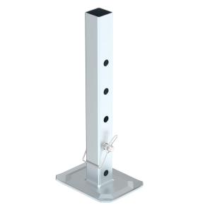 TOWKING 8000 lbs Square Drop Leg with Pin, Silver