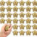 Jenaai 36 Pcs 2.2 Inch Star Stress Balls Motivational Stress Relief Balls Bulk Quote Relief Mini Foam Stars for Students Teens Adults Relieve Anxiety Party Bag Fillers