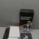 Toilet Paper Holder Free Standing - Toilet Paper Stand with Shelf - Storage for 4 Rolls- Bathroom Organizers, No Drill, for Large Toilet Rolls, 29.7 inch*12.6 inch (Matte Black)