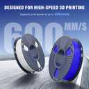 JAYO Rapid PLA 3D Printer Filament Bundle 2KG, High Speed PLA Filament 1.75mm 50mm/s - 600mm/s Print Range, 8 Pack 250g Spool Filament (Black, White, Blue, Red, Pink, Orange, Yellow, Olive Green)