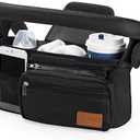 Momcozy Universal Stroller Organizer with Insulated Cup Holder Detachable Phone Bag & Shoulder Strap, Fits for Stroller like Uppababy, Baby Jogger, Britax, BOB, Umbrella and Pet Stroller