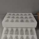 Glass Bud Vases Set of 24, Small Flower Vase in Bulk, Clear Mini Ribbed VaseS for Centerpieces, Modern Wedding Reception Table Decorations