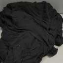 Augisteen Halloween Grim Reaper Costume Medieval Renaissance Hooded Cloak Adult Scary Black Robe Wizard Cape for Unisex Cosplay Props Supplies(Black)