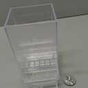 No Mess Automatic Bird Feeder for Cage - Parrot Feeder Inside Cage With Clear Perch and Acrylic Seed Food Container