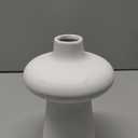 HD 7.8in Ceramic Vase White