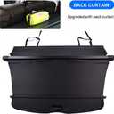 Cargo Cover for Honda CR-V CRV Accessories 2023 2024 2025 2026 With Back Curtain Rear Black Trunk Shade Luggage Security Cover(Include Hybrid)