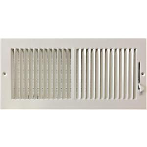 HBW 14"x 6" (Duct Opening Size) 2-Way Stamped Face Steel Ceiling/sidewall Air Supply Register - Vent Cover - Actual Outside Dimension 15.75" X 7.75"
