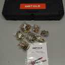 WETOLS Rivet Nut Tool Kit, 14-Inch Rivnut Tool with 7 Metric and SAE Mandrels, Professional Hand Riveter with 70Pcs Rivnuts Assortment Kit, Manual Rivet Nut with Rugged BMC Case