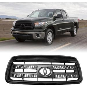 Front Bumper Grille For 2010 2011 2012 2013 Toyota Tundra Black Shell With Insert Grill