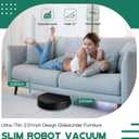 Robot Vacuum and Mop Combo, App/Alexa Control, Smart Robot Vacuum Cleaner, Ultra-Thin, Automatic Recharge Robotic Vacuum Cleaner for Pet Hair/Carpet/Hard Floor (Black Dimgray)