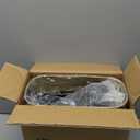 Yatmung Bathroom Trash Can Automatic Touchless Modern Smart Trash Bin - Narrow Waste Basket for Bedroom, Laundry Room, Office, Plastic - Motion Sensor Garbage Can with Lid - Black with Gold Edge (1 Pack)