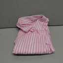 Womens Blouses Casual Tops Frenchy Striped Print Drop Shoulder Shirt Casual Work T Shirts (XL, Pink)