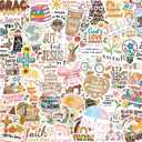 120PCS Christian Bible Verse Stickers, Inspirational Bible Verse Stickers for Water Bottles Boho Religious Faith for Journaling Scrapbook Laptop, Christian Gifts