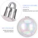 FAVOMOTO 18-Pack Iridescent Shatterproof Christmas Ornaments  Clear Rainbow Hanging Balls Multi-Size Xmas Tree Baubles for Holiday Wedding & Home Decor