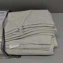 H.VERSAILTEX Polyester Blackout Curtains 96 Inches Long, 100% Absolutely Blackout Elegant Curtains for Bedroom, Thermal Insulated Linen Drapes Grommet Curtains with White Liner, 2 Panels, Natural