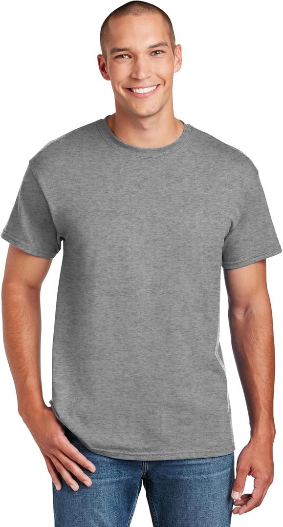 Gildan Men's DryBlend Classic T-Shirt (Gray, XL)