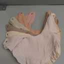 6 Pack Muslin Baby Bibs for Baby Girls, Muslin Bibs Drool Bandana Bibs (Sweet Pink)