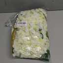 DearHouse 6 Pack Artificial Fake Wisteria Vine Ratta Hanging Garland, 3.75 Feet/Piece Silk Flowers String Home Party Wedding Decor (6PCS-Large White Wisteria)