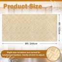 DoubleFill 3 Pack Lauhala Matting Roll 4' x 8' ft Weave Bamboo Wall Panels