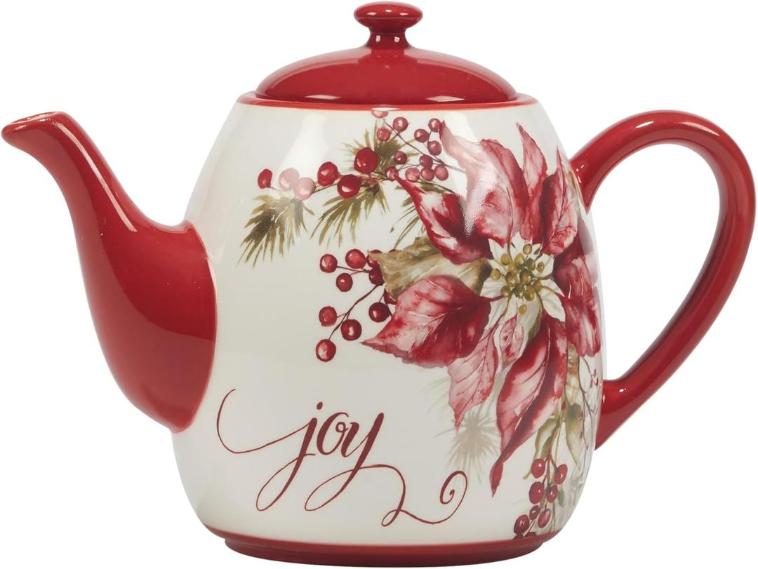 Certified International Winters Joy Teapot 40 oz.