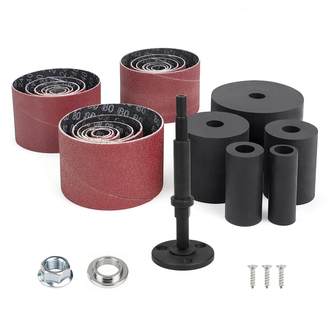 2 Drill Press Sanding Spindle Kit,Spindle Sander Drum Kit