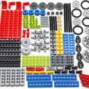 KonHaovF 182PCS Gear and Axle Set for Technic Parts Compatible with Major Brand Technic Parts, DIY Gears Assortment Pack(Liftarm, Pins, Axles, Connectors) for Technic Building Blocks Set