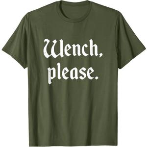 Funny Renaissance Fair Wench Please Ren Faire Medieval T-Shirt 2 Pack Large and XL