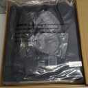 LIAMST Garage Door Screen for 2 Car Garage Door-16x7FT Reinforced Fiberglass Garage Screen, Magnetic Garage Screen Door (Black)