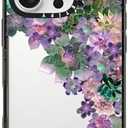 CASETiFY Impact Case for iPhone 16 Pro [Slim / 8.2 ft. 4X Military Grade Drop Protection/Wireless Charging Compatible] - My Succulent Garden - Clear Black