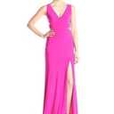 PRETTYGARDEN Wedding Guest Dresses for Women 2025 Summer Formal Gala Maxi Dress Ruffle Mermaid Cocktail Long Dresses (Small, Rose Red)