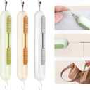 3 Pack Dual Function Seam Ripper and Needle Threader Compact Design Needle Threaders for Hand Sewing Threaders for Sewing Perfect for Easy Stitch Removal and Threading Needles Efficient Seam Ripping (green white orange)