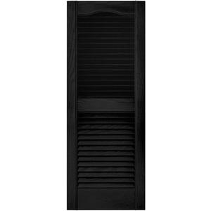 Builders Edge TV817004 15x39 BLK Louv Shutter