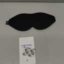 LitBear Sleep Mask for Side Sleeper Women Men, Eye Mask for Sleeping Light Blocking, 3D Contoured Cup Sleeping Mask, Soft Breathable Sleep Eye Mask with Adjustable Elastic Strap for Flight Nap (Black)