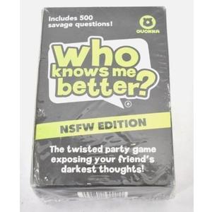 QUOKKA Who Knows Me Better? - NSFW EDITION | Bold & Spicy Party Card Game for Adults Only | 500+ Daring Questions to Expose Your Friends’ Deepest Desires (2 Pack)