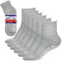 Diabetic Ankle Socks, Non-Binding Circulatory Doctor Approved Cushion Cotton Quarter Socks for Men’s Women’s 3 Pack