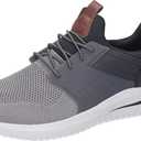 Skechers Men's Delson 3.0 Cicada Sneaker (11, Gray/Black)