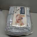CozyLux Queen Comforter Set, 7 Pieces Ice Blue Seersucker Bed in a Bag
