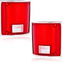 CHEDA Tail Light Lens Compatible with Chevy C10 1975-1986, Set of 2 Driver and Passenger Side,5968330, 5968329, GM2801122,GM2800122 Rear Lamp Assembly Pilotos Traseros Conjunto