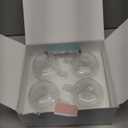 BTaT- Double Walled Stackable Glass Coffee Mugs, 8 oz, Set of 4, Glass Coffee Cups with Handle, Insulated Clear Coffee Mug for Hot and Cold Beverages, Cappuccino, Latte, Tea, Americano